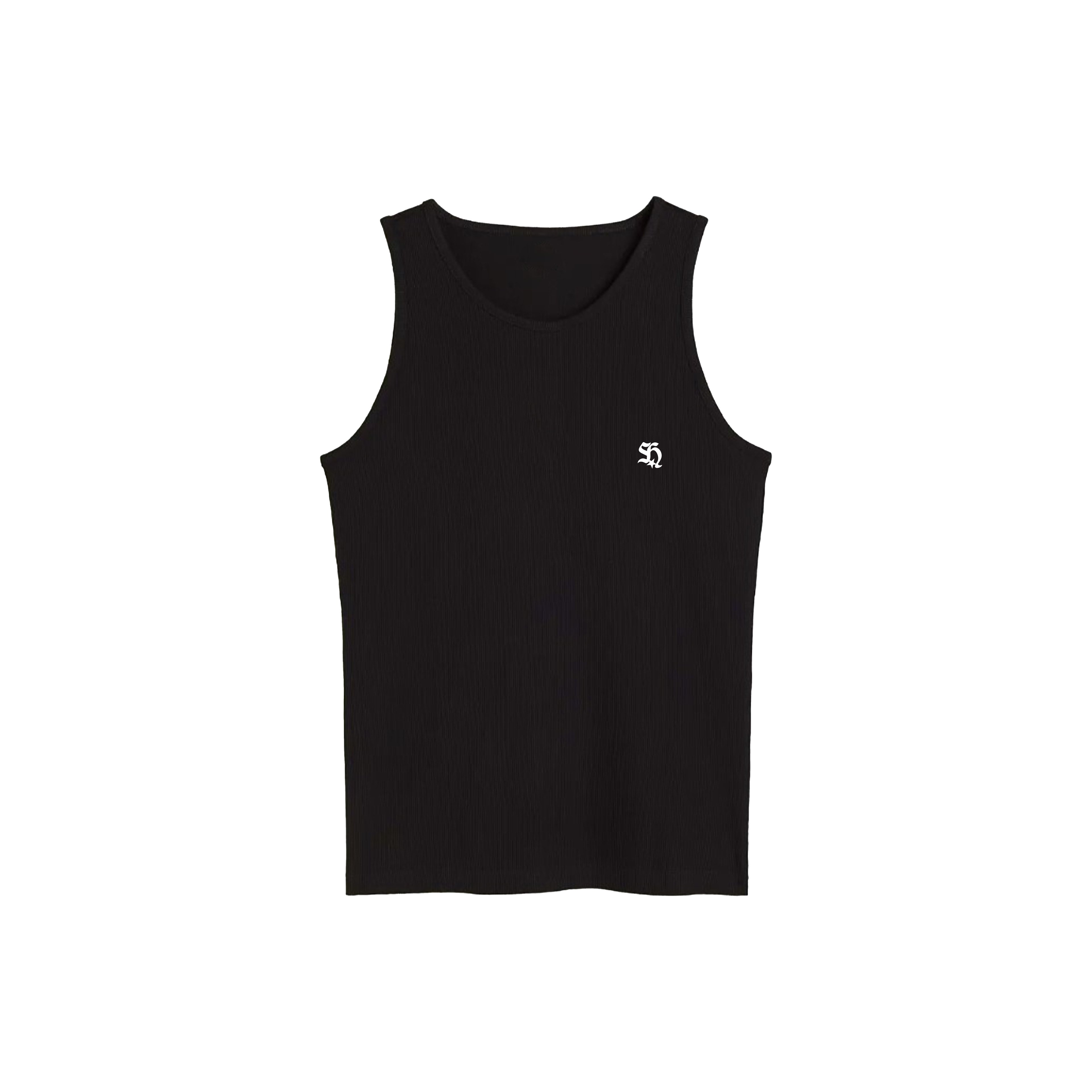 VISION LOGO WHITE ON BLACK M TANKTOP