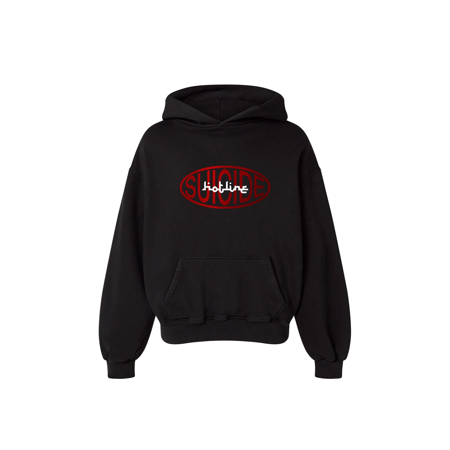 ARABIC METALLIC RED BLACK HOODIE