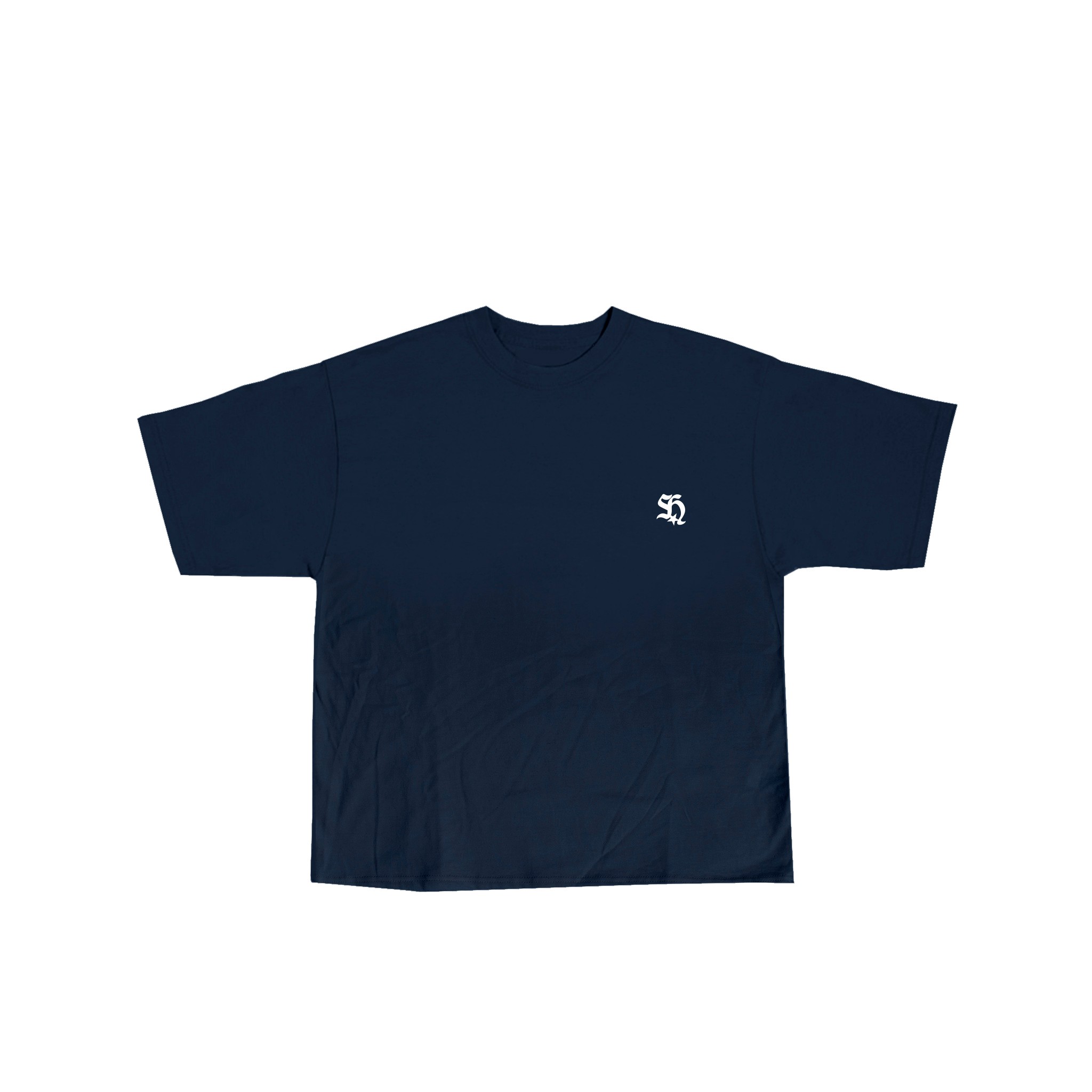 VISION LOGO BASIC REGULAR FIT NAVY TEE