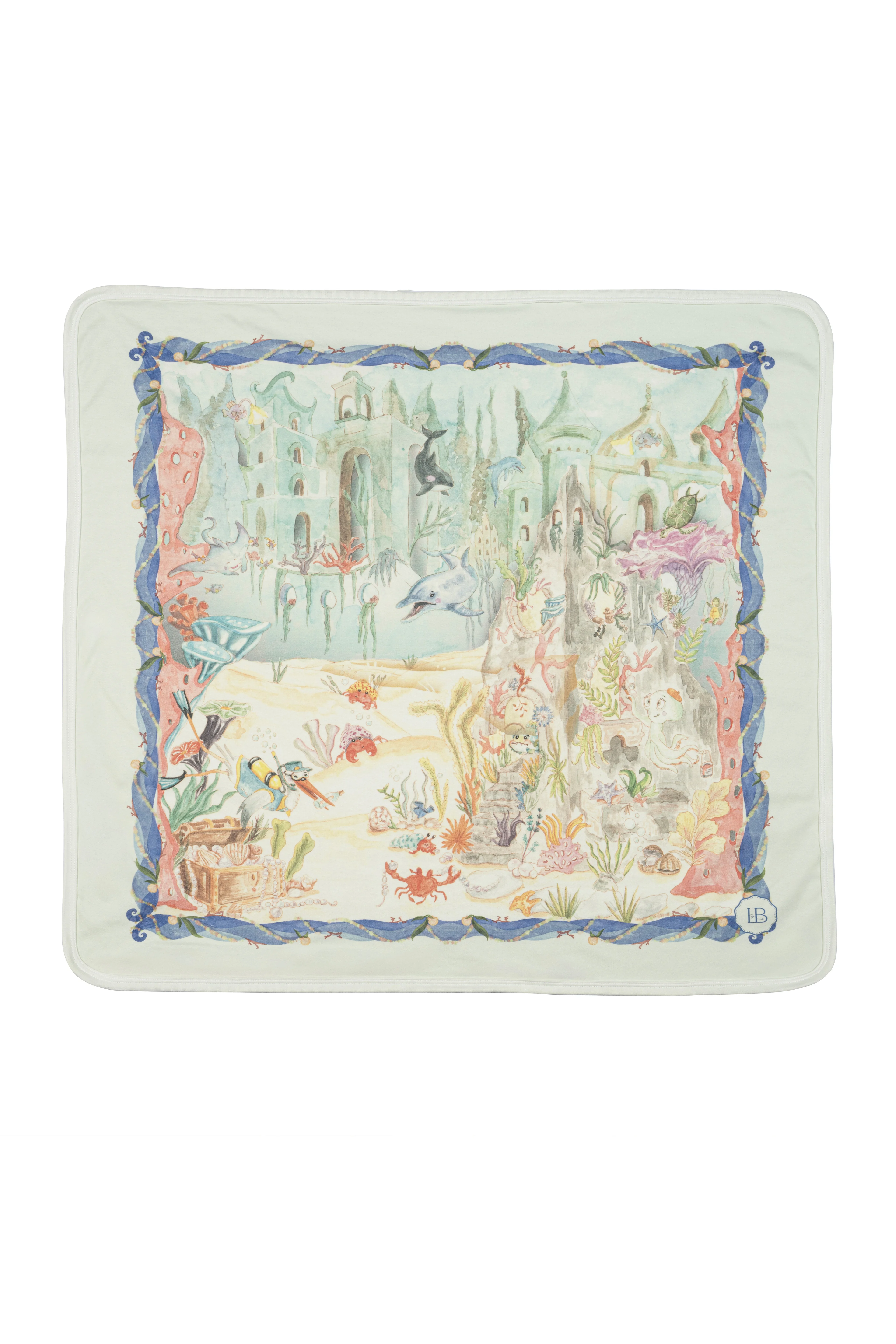 Çift Taraflı Battaniye - Atlantis - Mavi