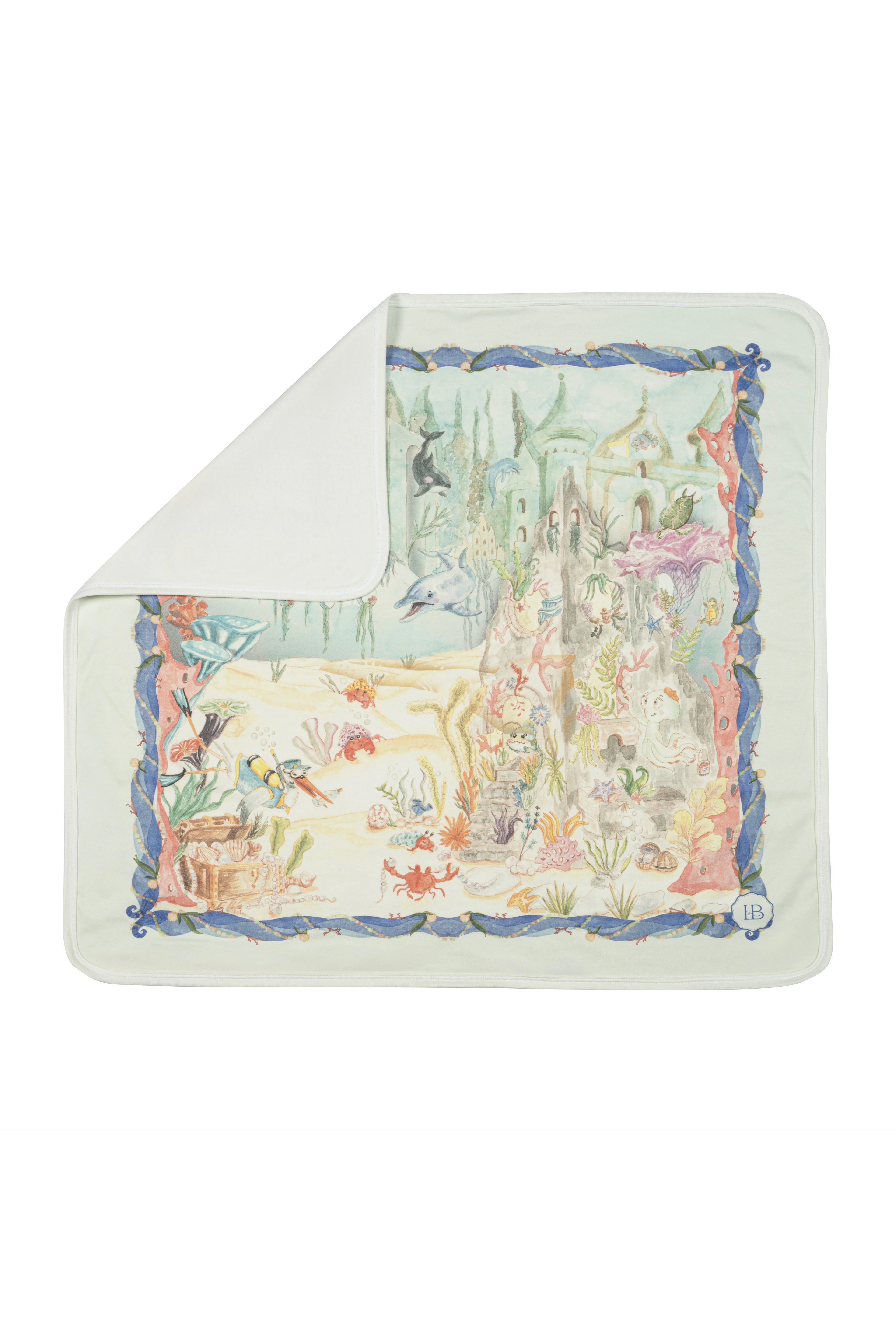 Çift Taraflı Battaniye - Atlantis - Mavi