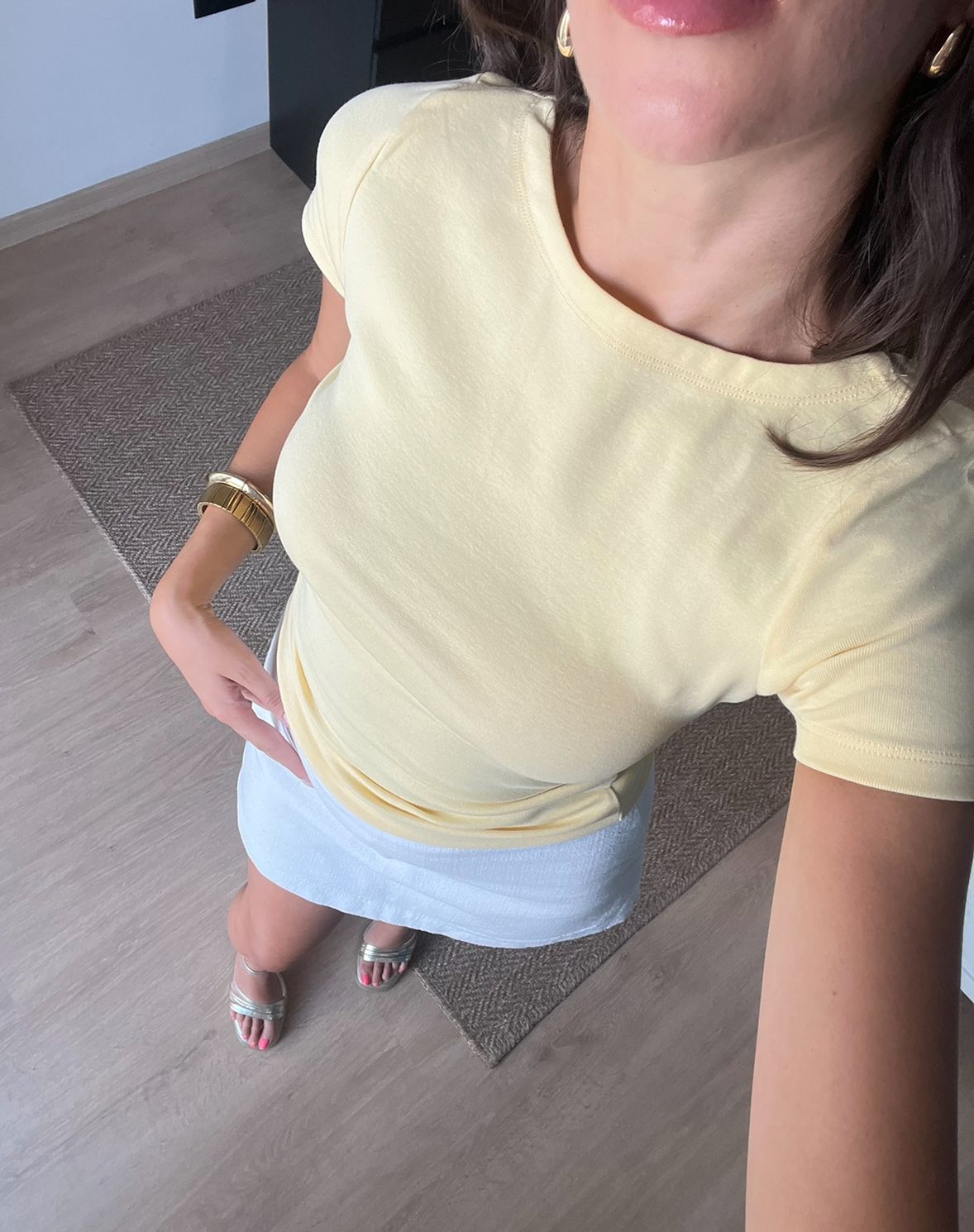 Sarı Basic Top