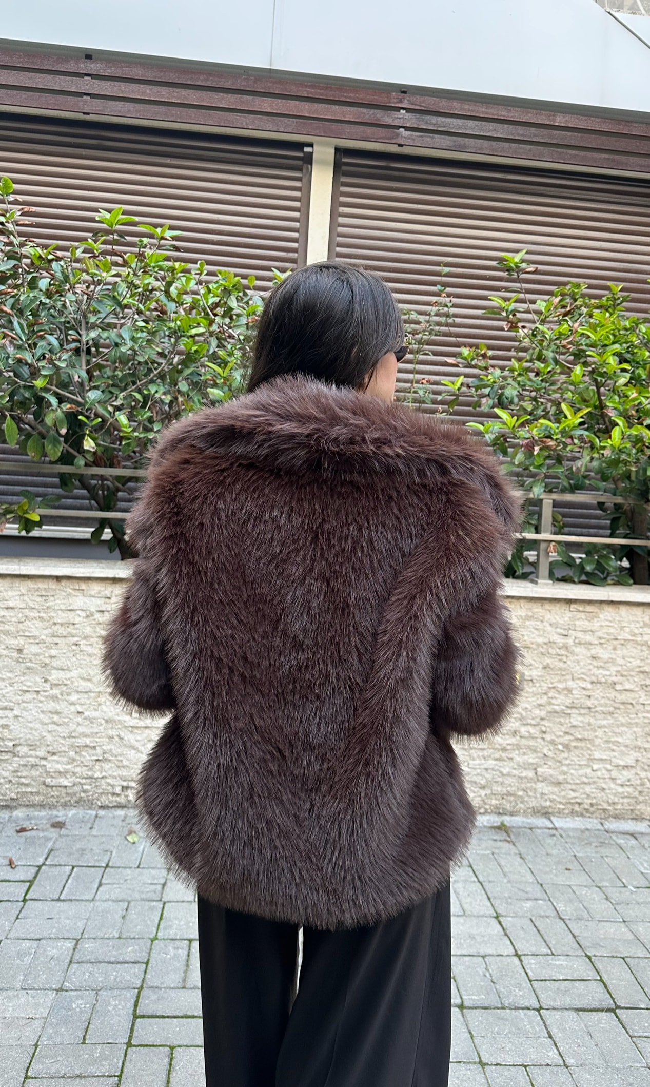 Şal Yaka Acı Kahve Kürk