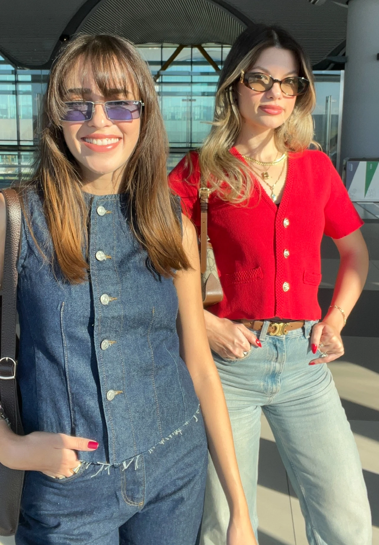 Kırmızı Massimo Düğmeli Triko