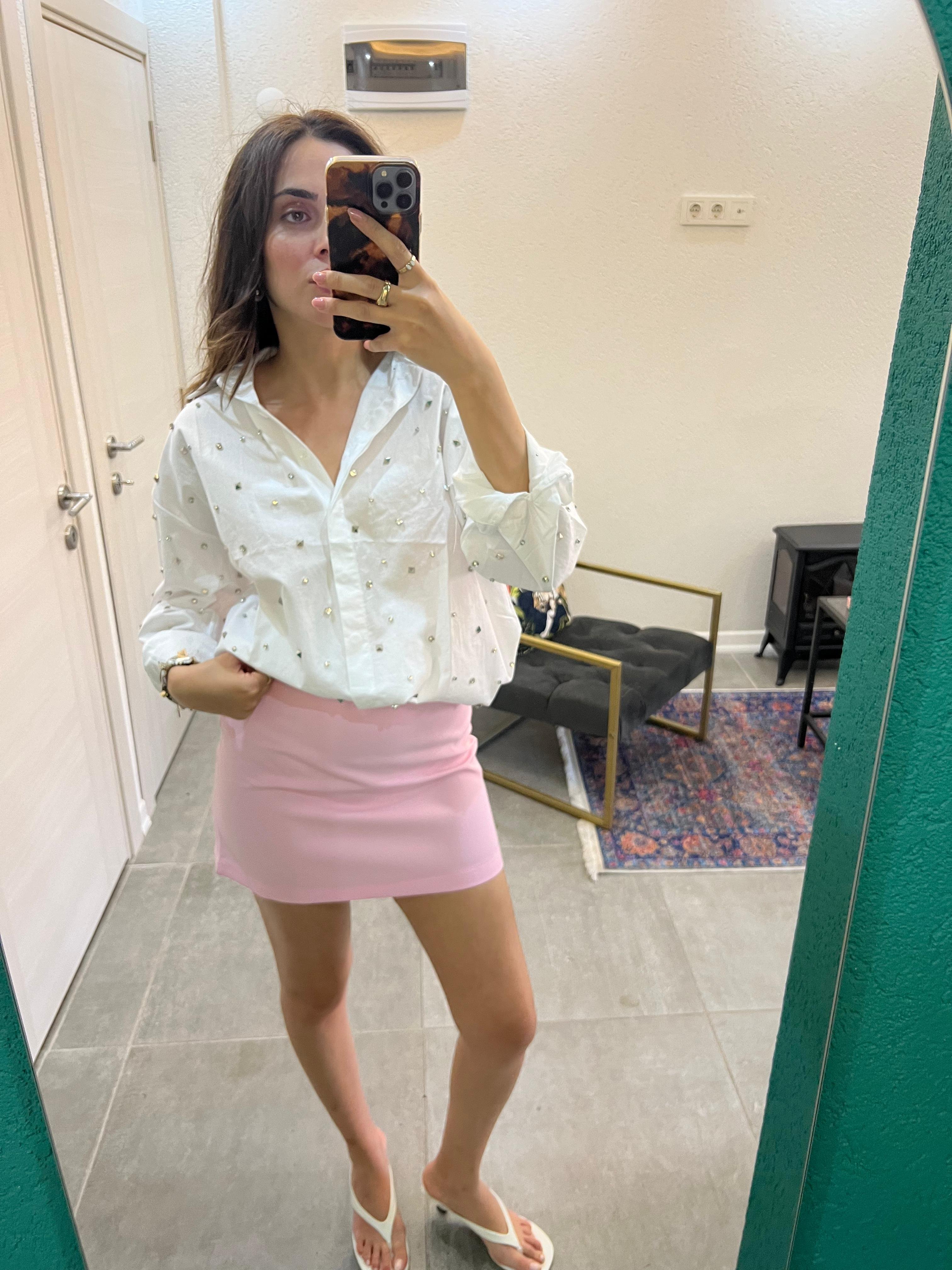 Pembe Kısa Etek