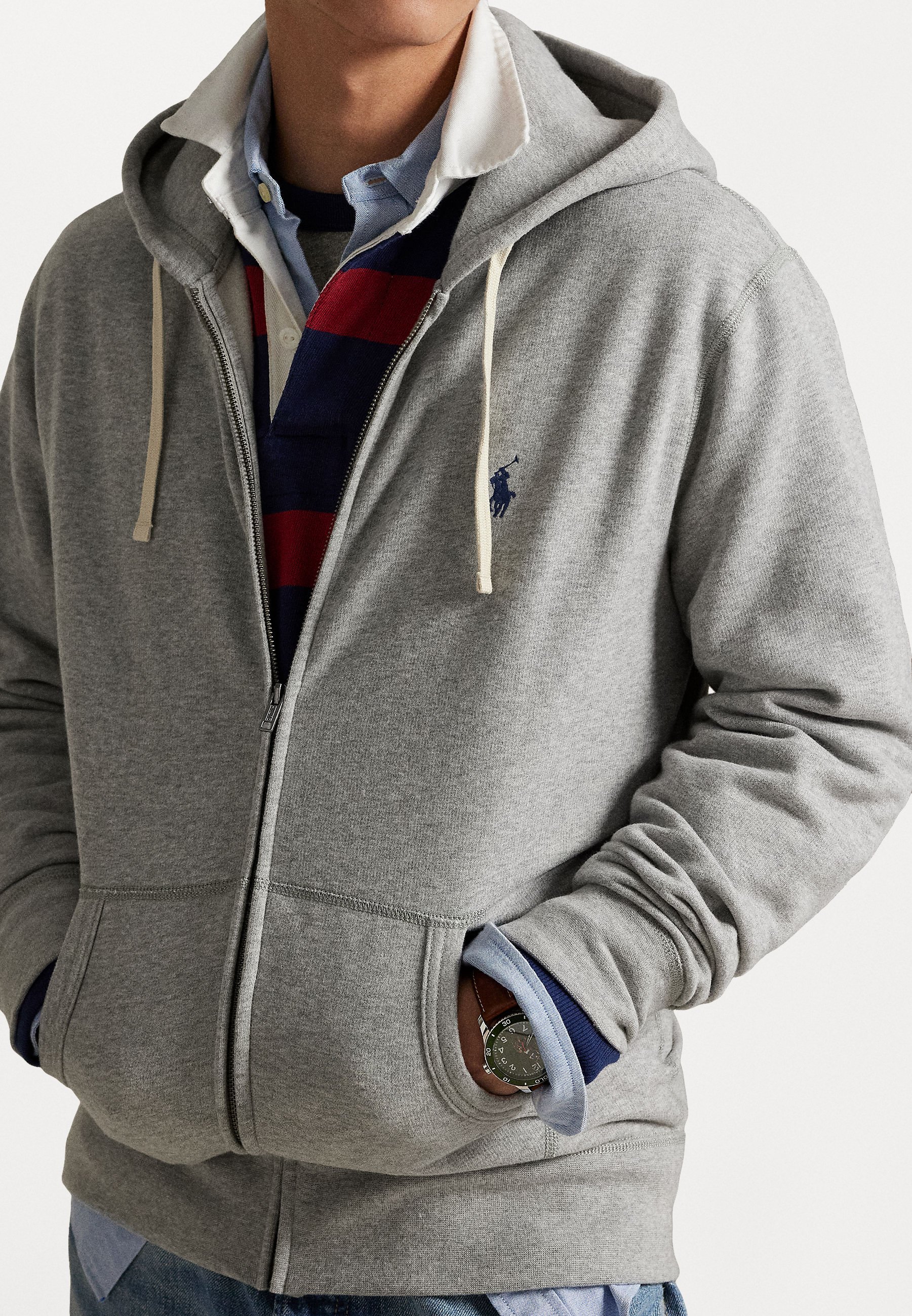 Baggy Double-knit zip up