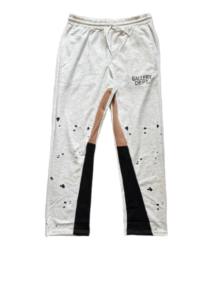 GD Boyalı Flare Eşofman Altı - Grey