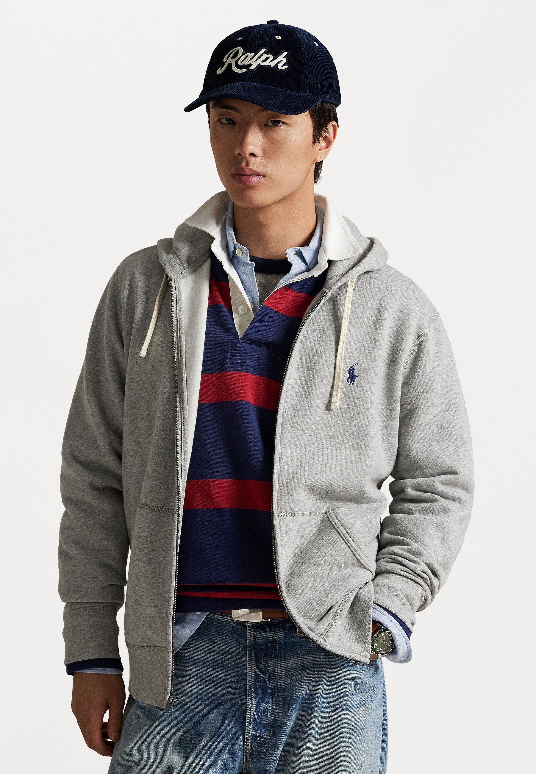 Baggy Double-knit zip up