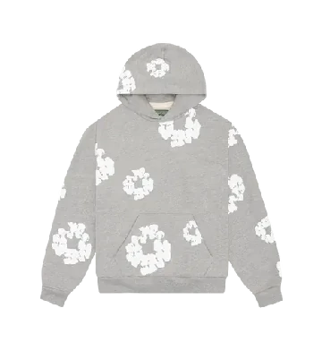 Wreath Kapüşonlu Sweatshirt - grey