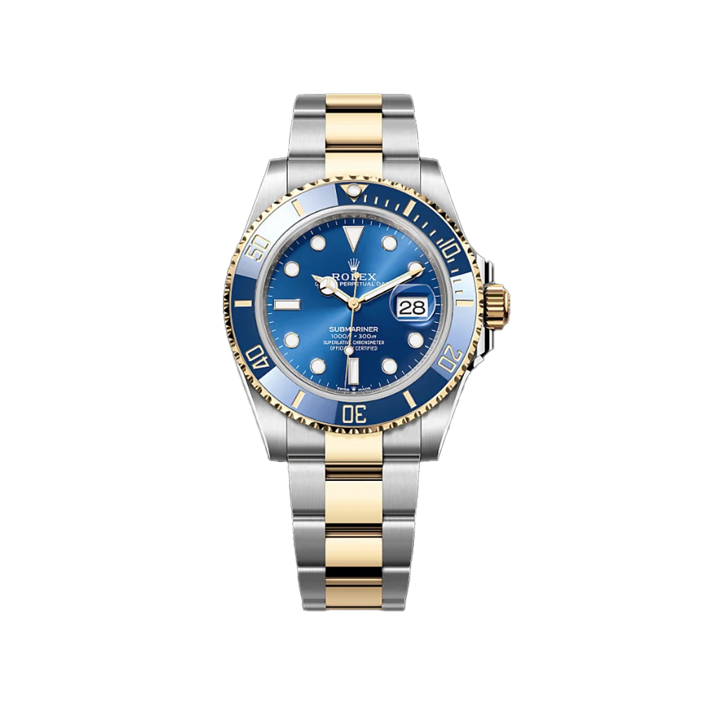 Submariner Date Oystersteel Saat - Çelik Mavisi Altın