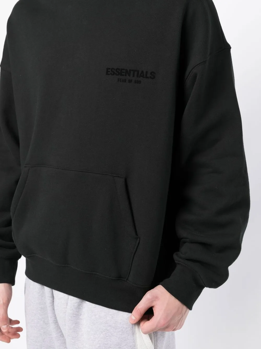 Essentials logo-print track Hoodie