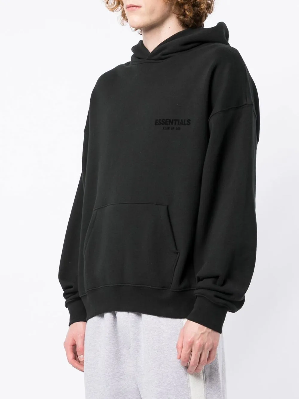 Essentials logo-print track Hoodie