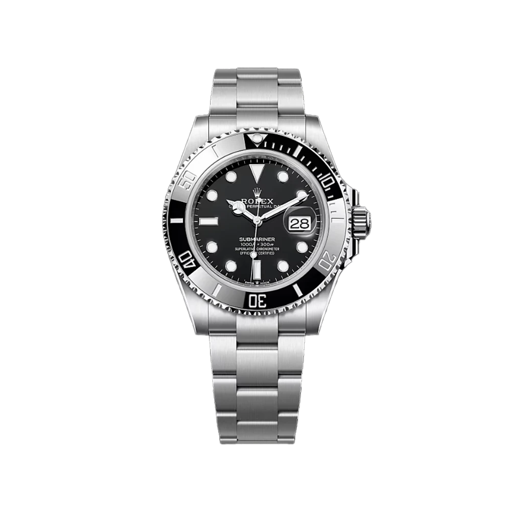 Submariner Date Oystersteel Saat - Çelik Siyah