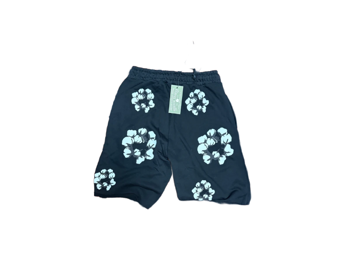 Wreath Şort - Siyah Beyaz