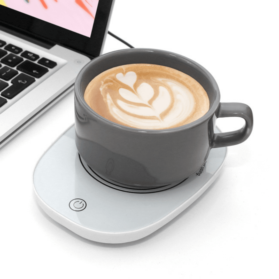 MyRanis Elektirkli Beyaz Cam Çay Kahve Isıtıcısı