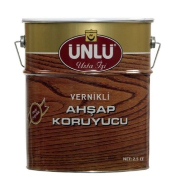 Ünlü Vernikli Ahşap Koruyucu 2.5 LT