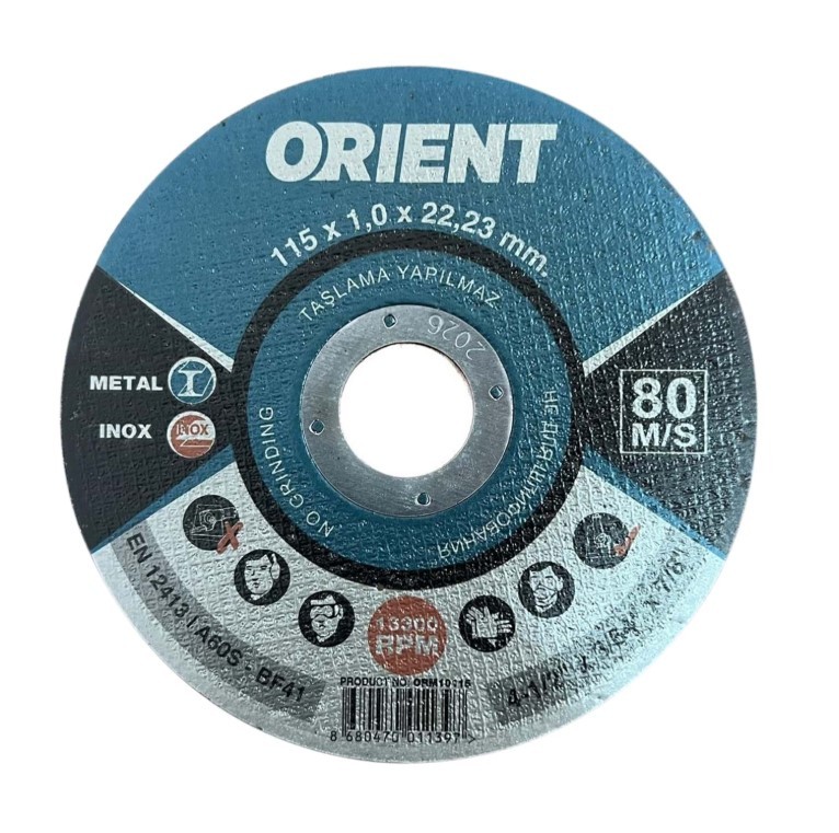 Orient İnox Kesici Disk 115x1.0x22.23 mm