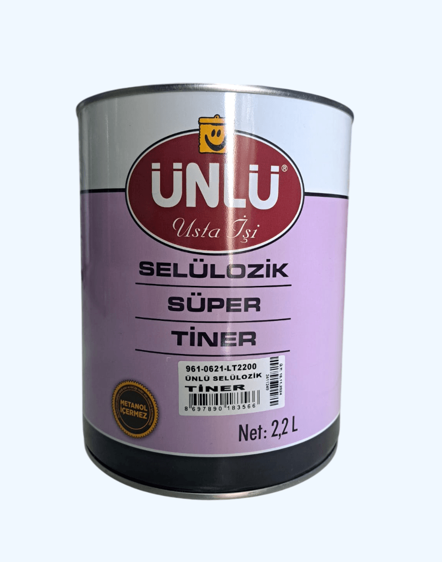 Ünlü Selülozik Süper Tiner - 2.2lt