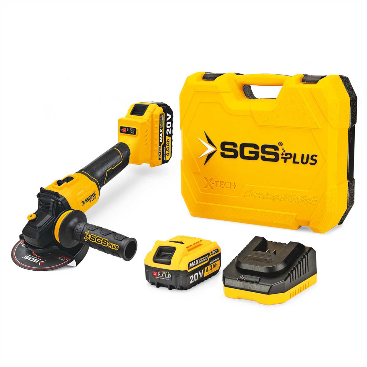 AKÜLÜ AVUÇ TAŞLAMA MAKİNASI SETİ 20V 2*4.0Ah (KÖMÜRSÜZ MOTOR)