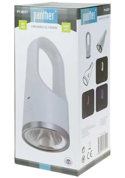 Panther PT-8077 USB Şarjlı El Feneri