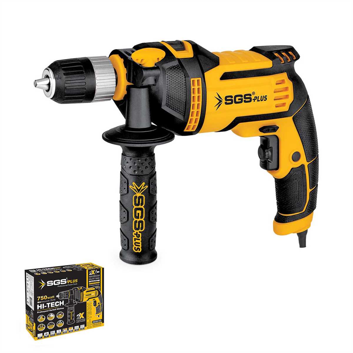 DARBELİ MATKAP 750 Watt-SGS5142  SGS  HI TECH