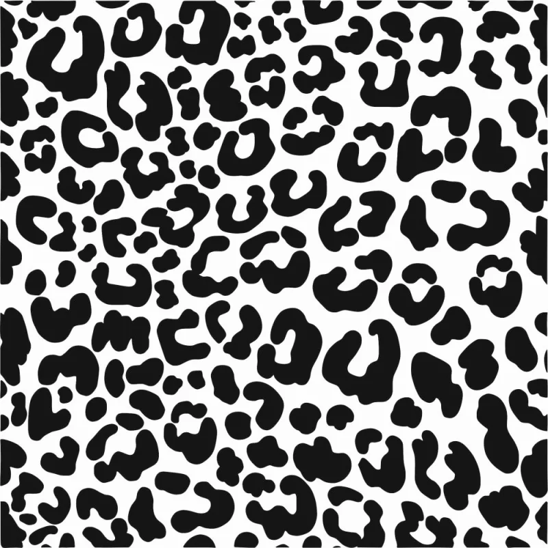 Beyaz Leopar Desenli