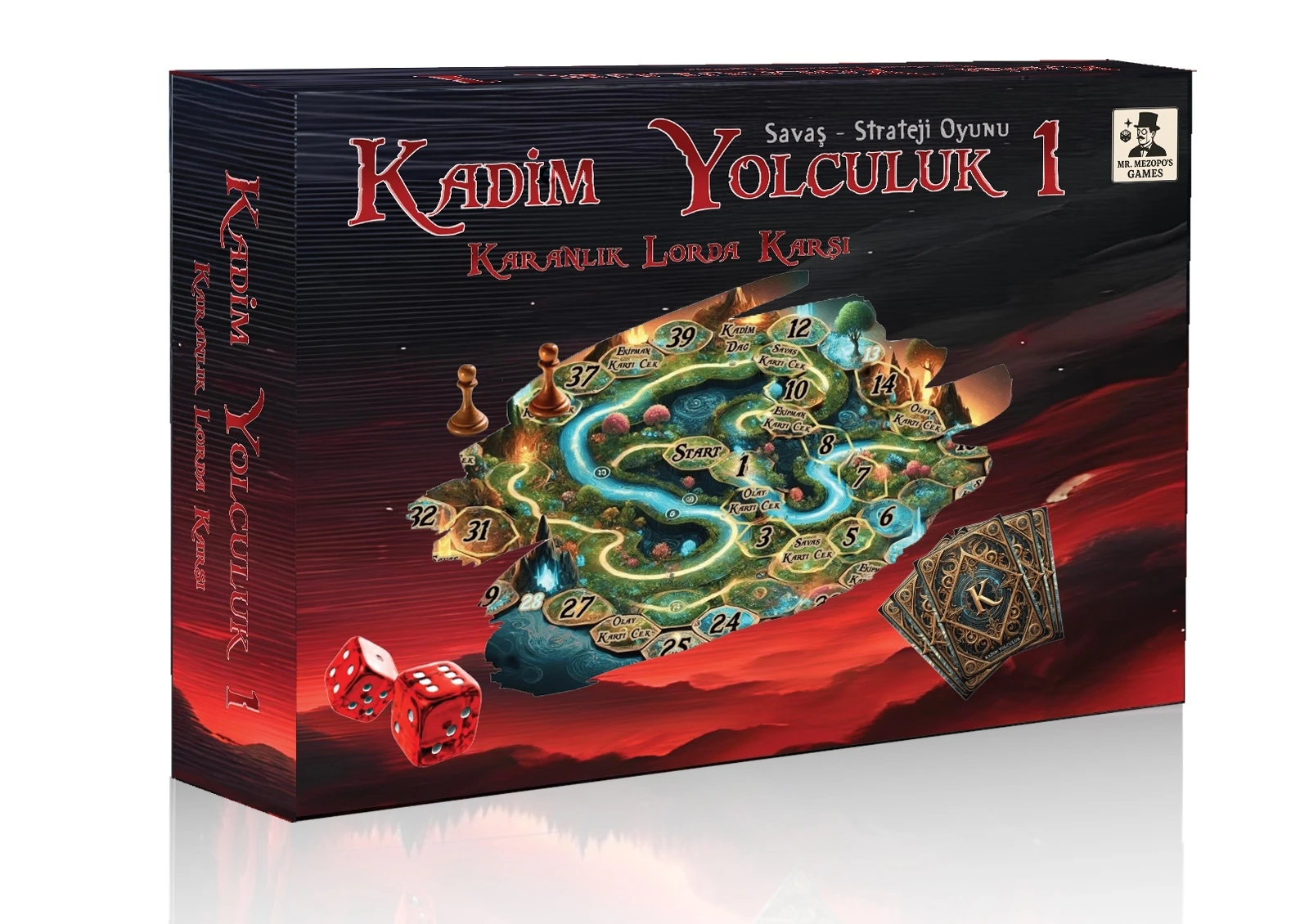 Kadim Yolculuk - Yüzüklerin Efendisi Temalı Eğlenceli Kutu Masa Oyunu Parti Aile Oyunu STRATEJİ-ZEKA