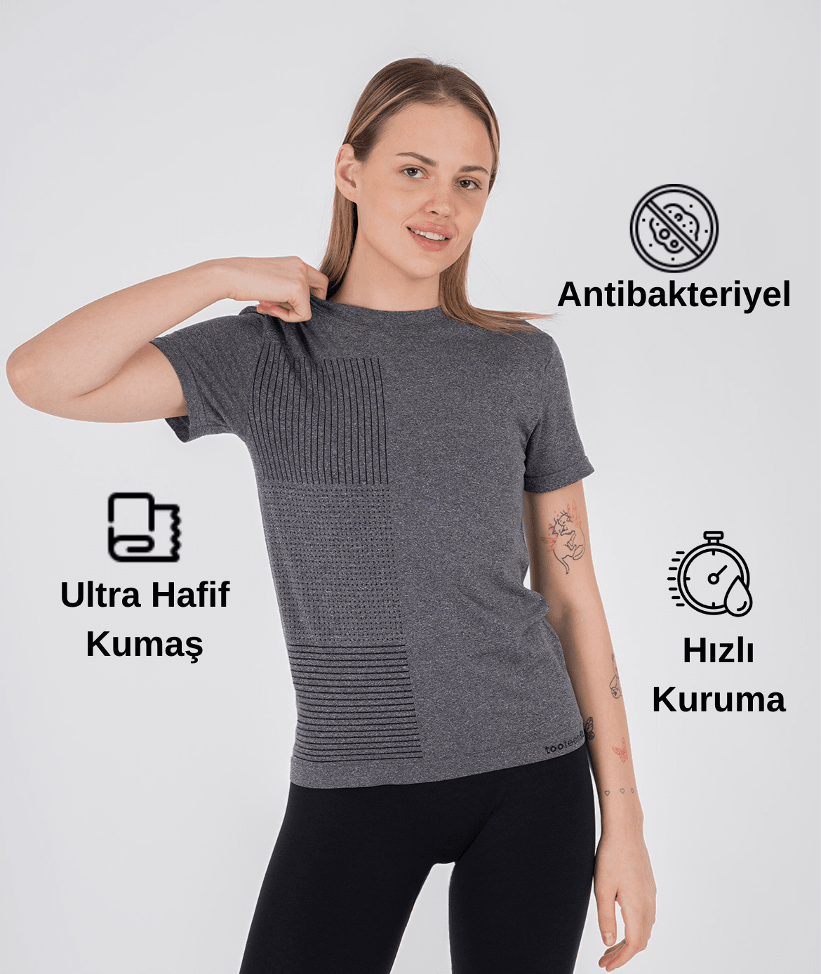 Ultra Hafif ve Hızlı Kuruma Antibakteriyel Vibe Active Tshirt