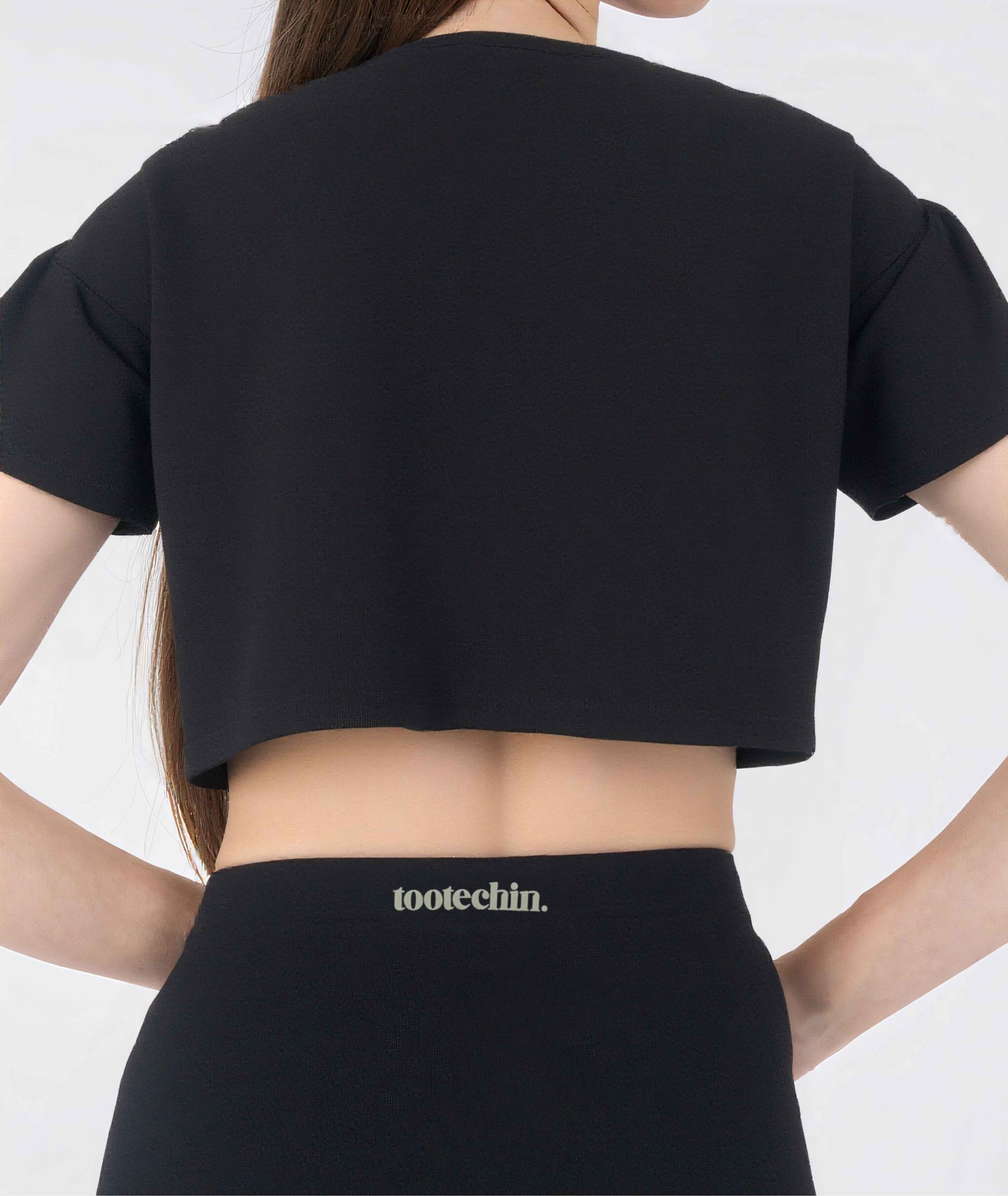Serin Tutan Modal Kumaş Crop Tasarım Vega Tshirt
