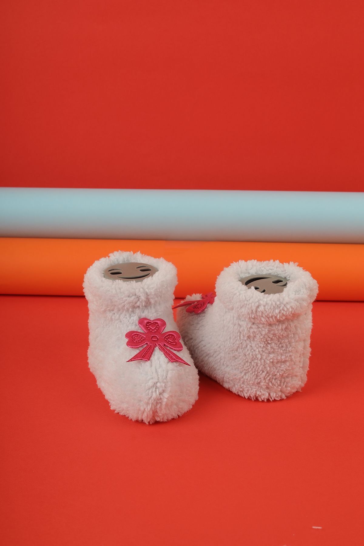 Unisex Bebek Yeni Doğan Fiyonk Detaylı Hassas Ciltlere Uygun Rahat Giyinimli Patik Pantif Ayakkabı