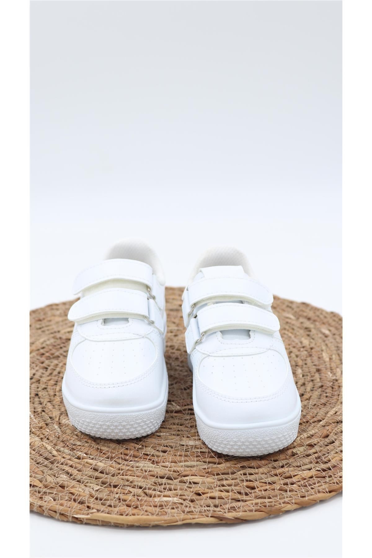 Unisex Air Taban Rahat Nefes Alır Beyaz Çocuk Spor Ayakkabı Çocuk Sneaker Ayakkabı