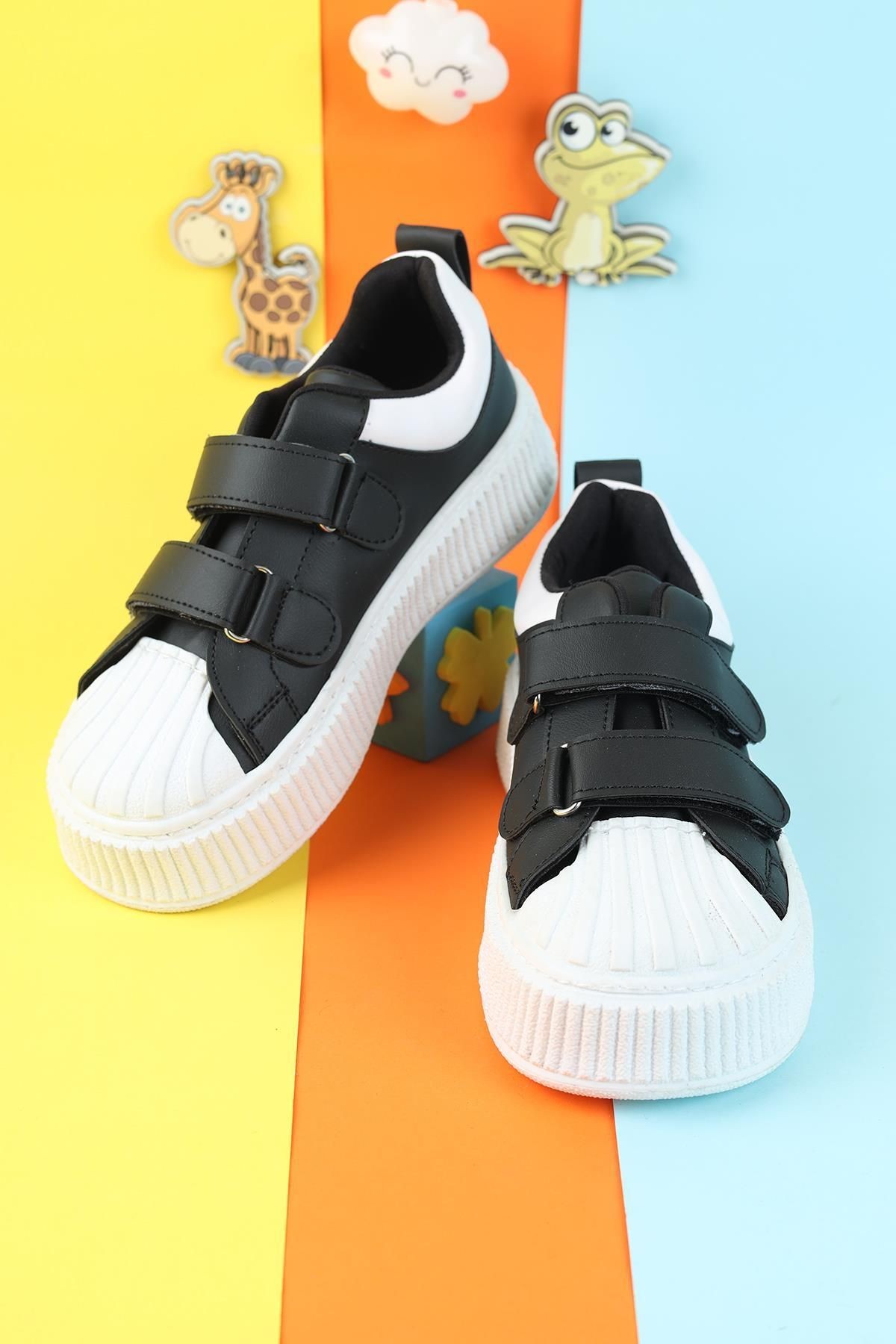 Unisex Çocuk Spor Ayakkabı Esnek Hava Alabilen Çocuk Ayakkabısı Beyaz Sade Spor Günlük Sneaker