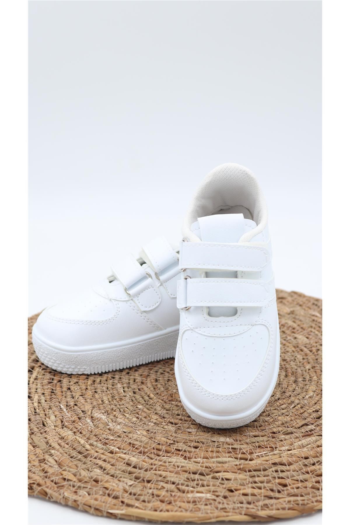 Unisex Air Taban Rahat Nefes Alır Beyaz Çocuk Spor Ayakkabı Çocuk Sneaker Ayakkabı