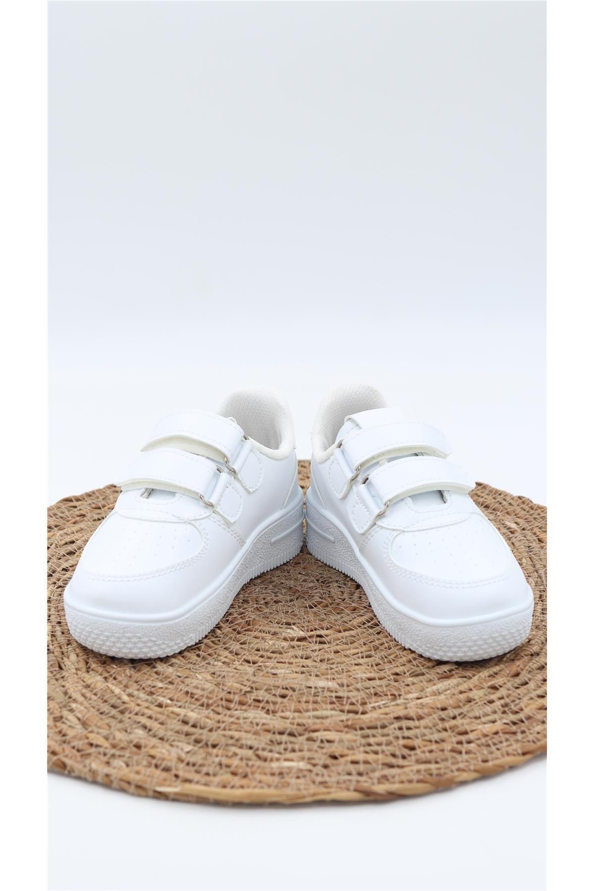 Unisex Air Taban Rahat Nefes Alır Beyaz Çocuk Spor Ayakkabı Çocuk Sneaker Ayakkabı