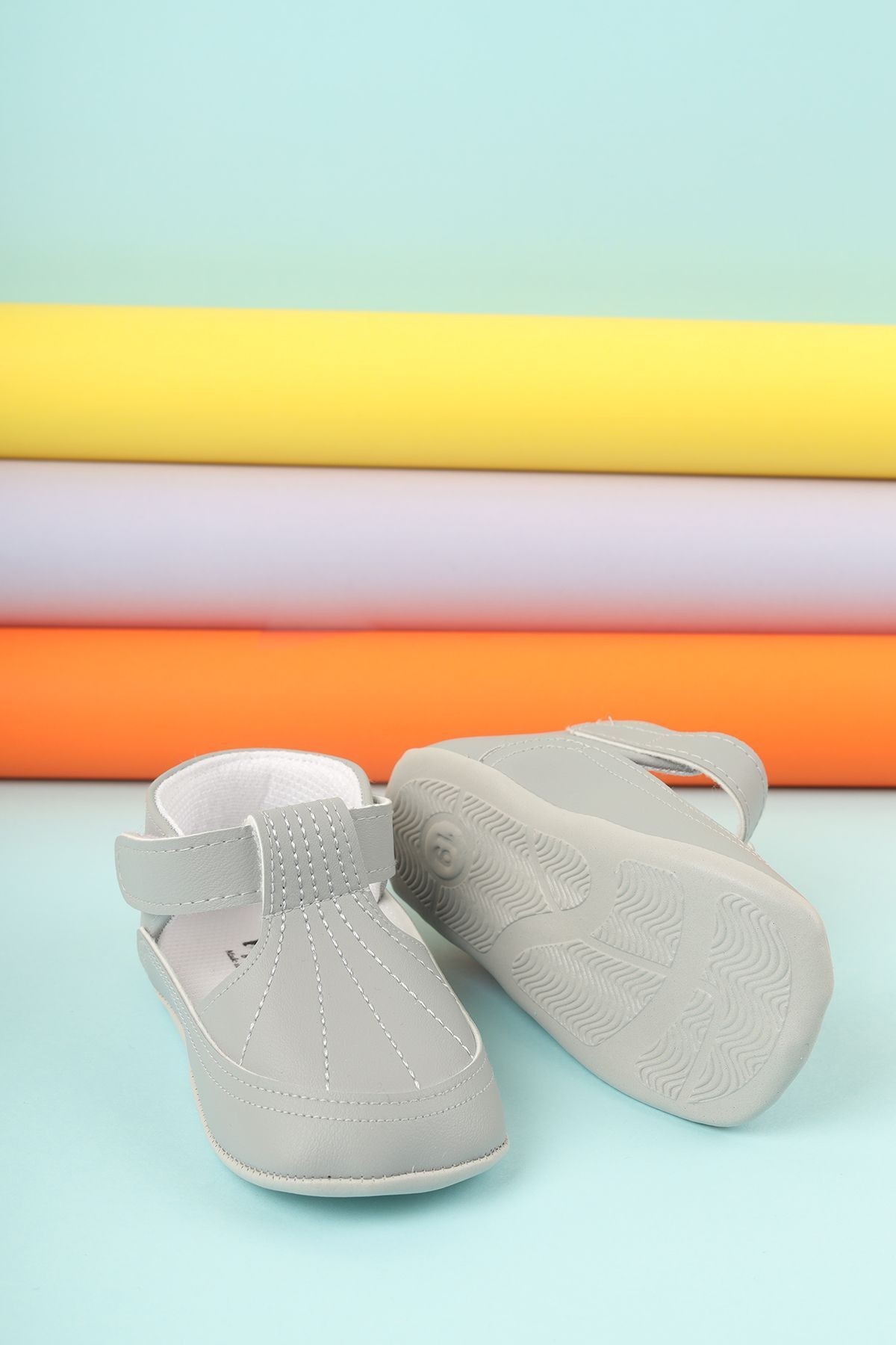 Unisex Nefes Alabilen Beyaz Hassas Ciltlere Uygun Rahat Giyinimli Bebek Günlük Ayakkabı