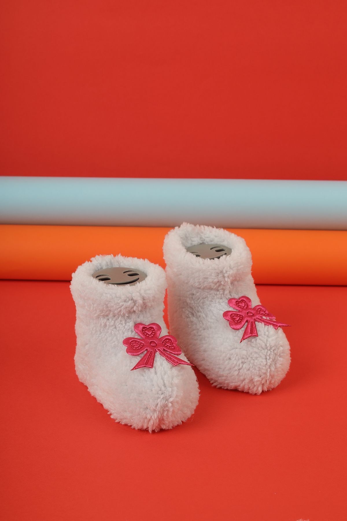 Unisex Bebek Yeni Doğan Fiyonk Detaylı Hassas Ciltlere Uygun Rahat Giyinimli Patik Pantif Ayakkabı