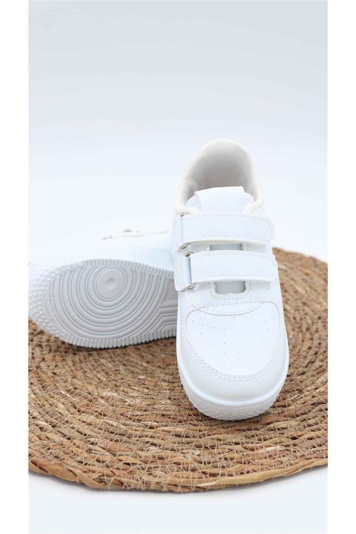 Unisex Air Taban Rahat Nefes Alır Beyaz Çocuk Spor Ayakkabı Çocuk Sneaker Ayakkabı