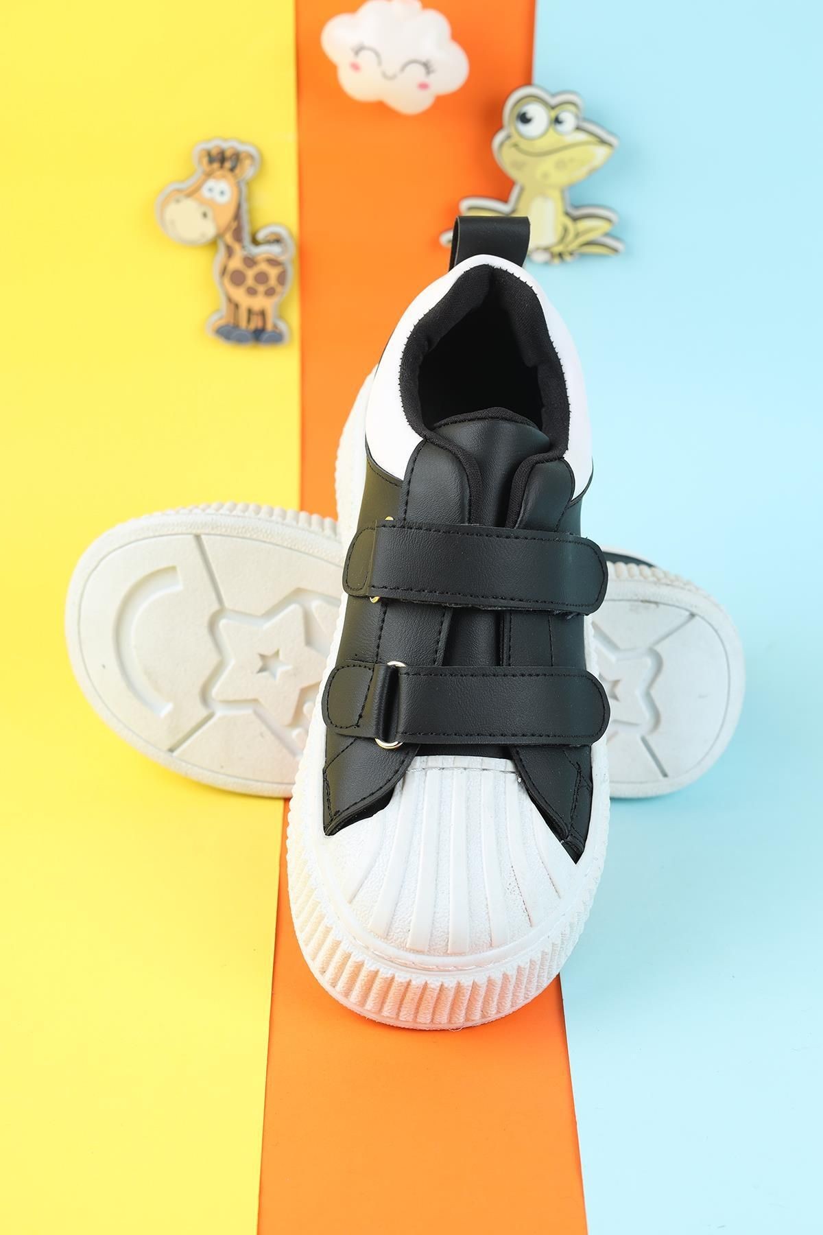 Unisex Çocuk Spor Ayakkabı Esnek Hava Alabilen Çocuk Ayakkabısı Beyaz Sade Spor Günlük Sneaker