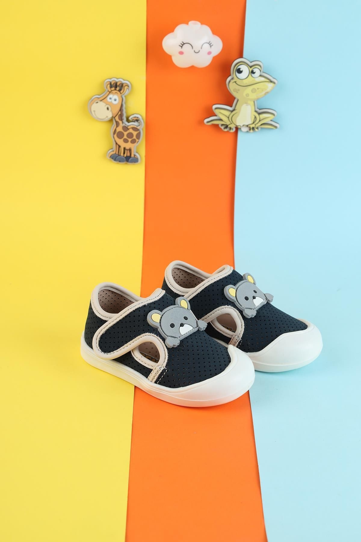 Unisex Çocuk Sandalet Bebe Sandalet Çocuk Sandalet Renkli Sandalet Ayıcıklı Sandalet Yeni Sandalet