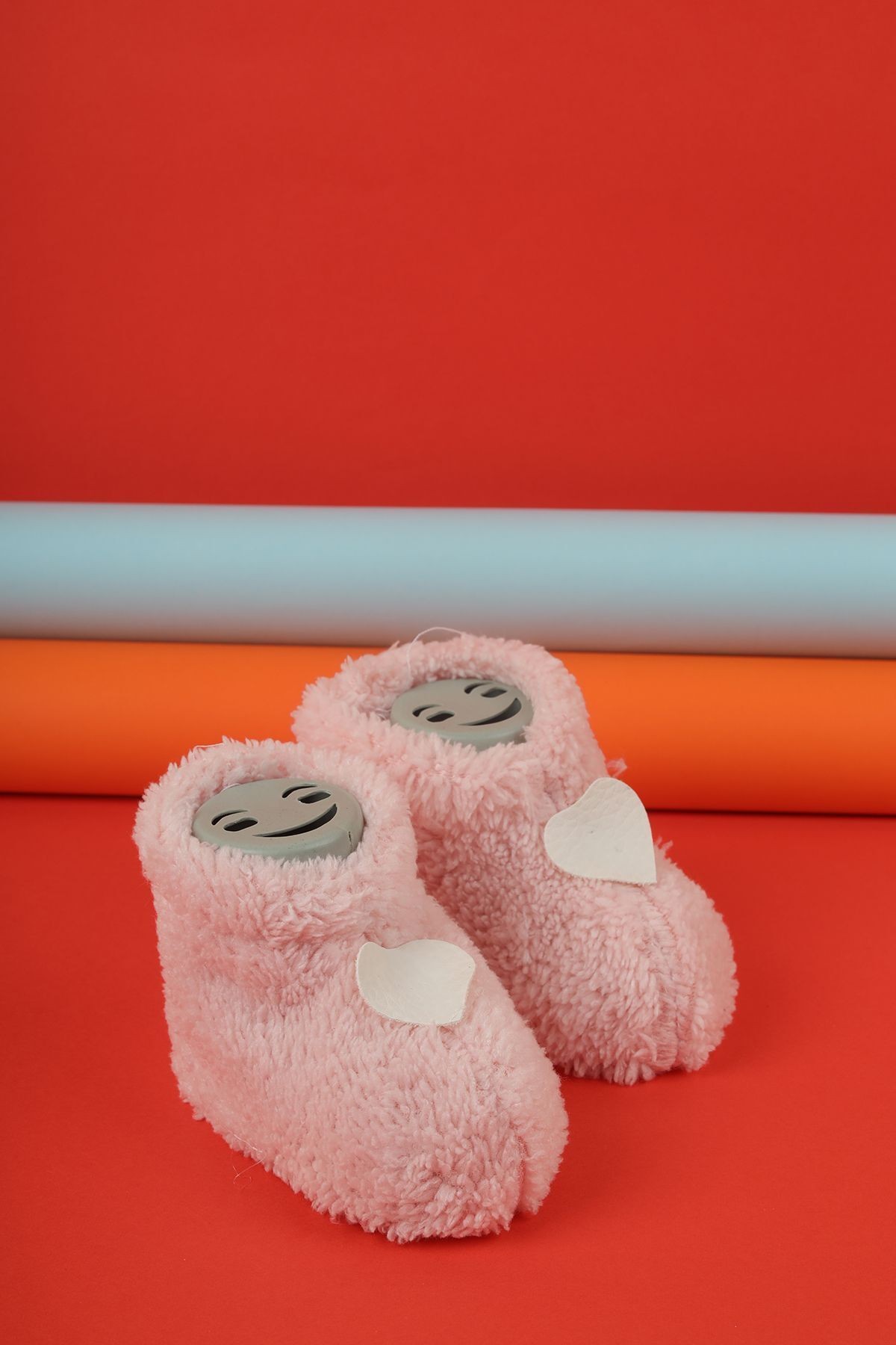 Unisex Bebek Yeni Doğan Beyaz Mavi Detaylı Hassas Ciltlere Uygun Rahat Giyinimli Bebek Patik Pantif