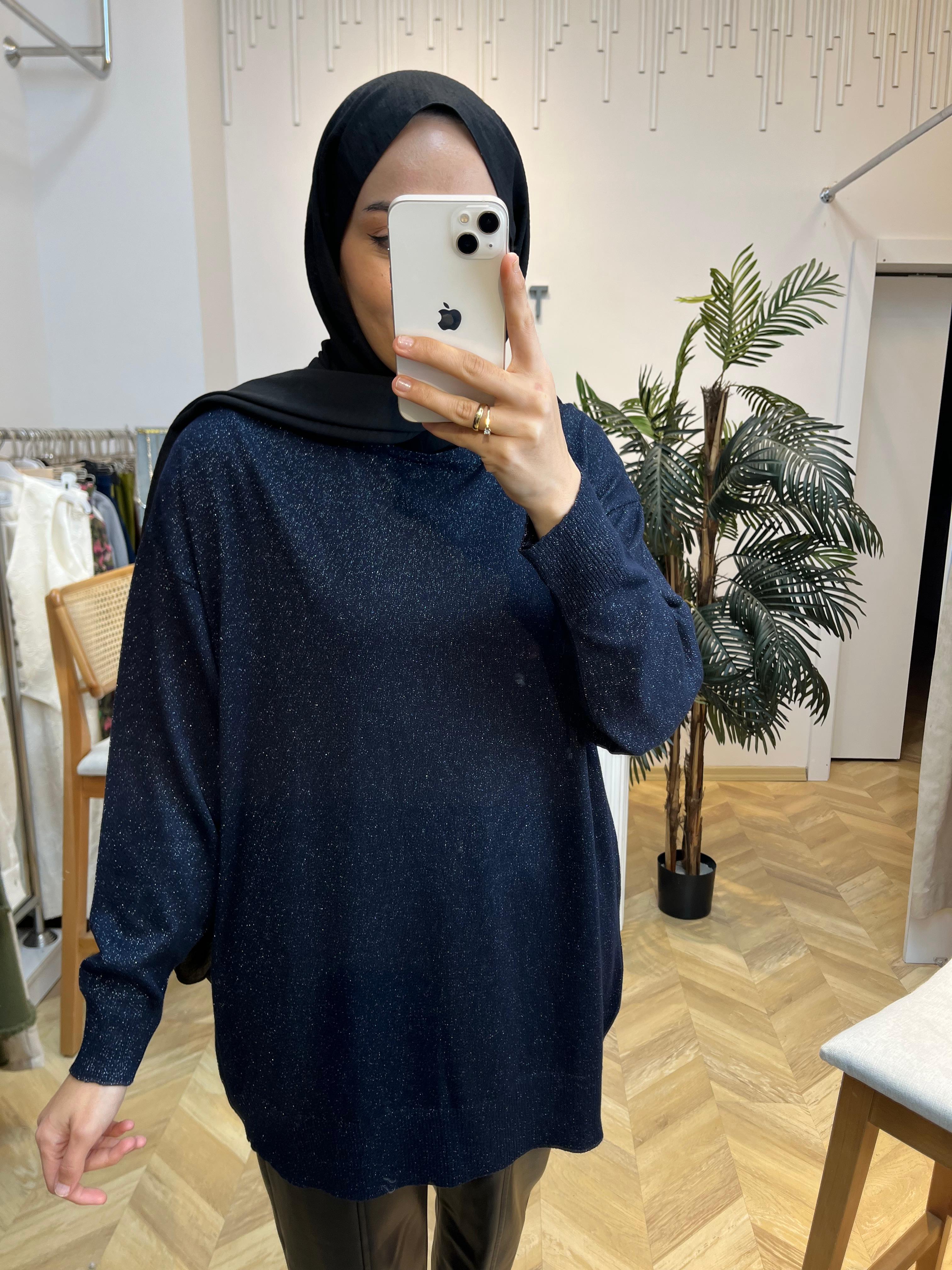 Simli Kazak Lacivert