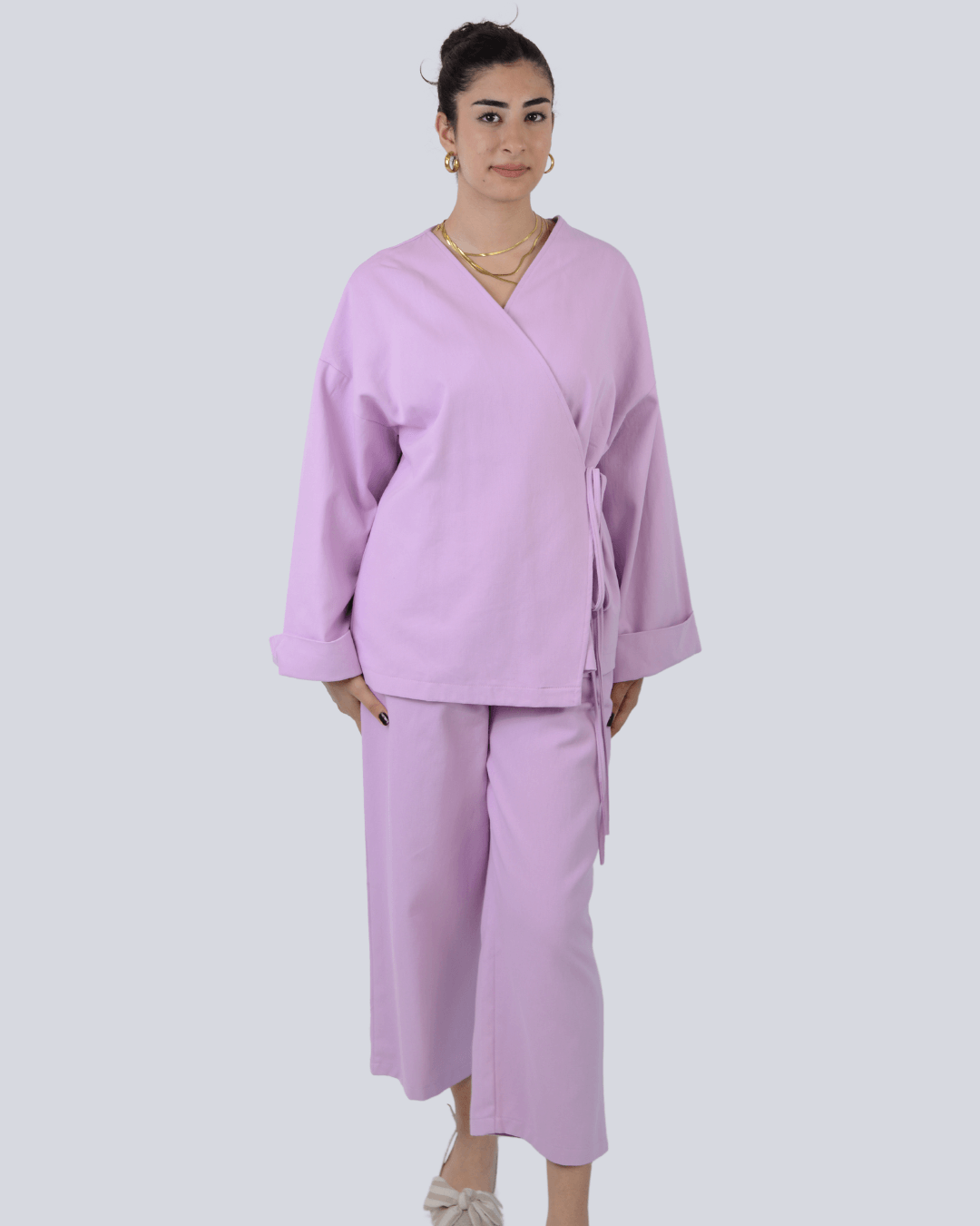 Pınterest Bağlama Kimono Takım Pembe