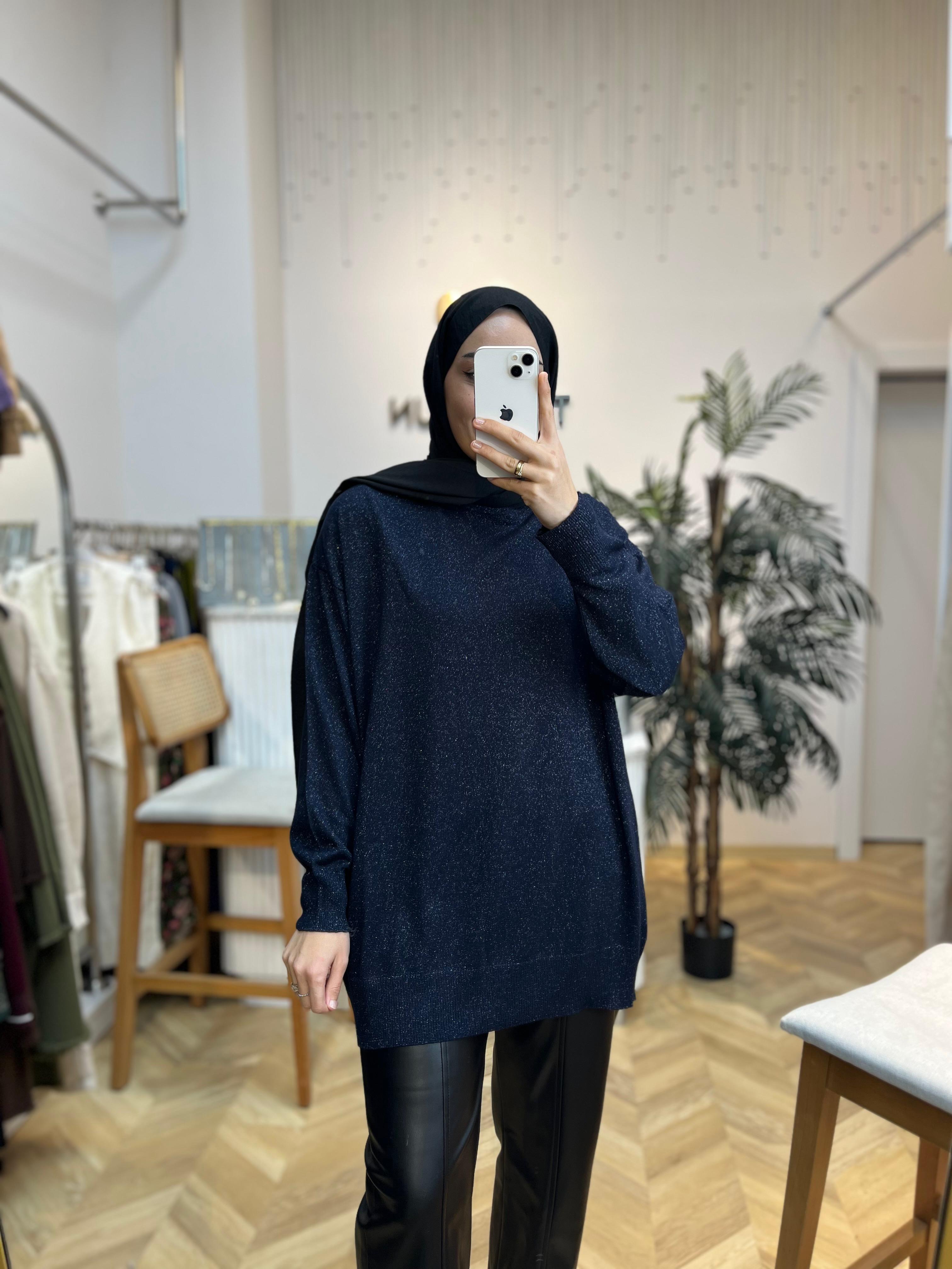 Simli Kazak Lacivert