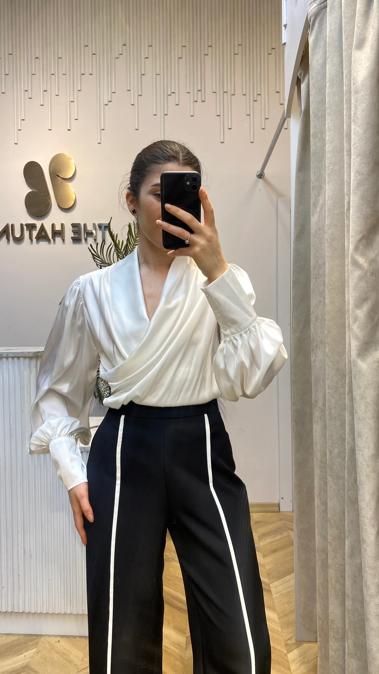 Saten Droplu Gömlek 