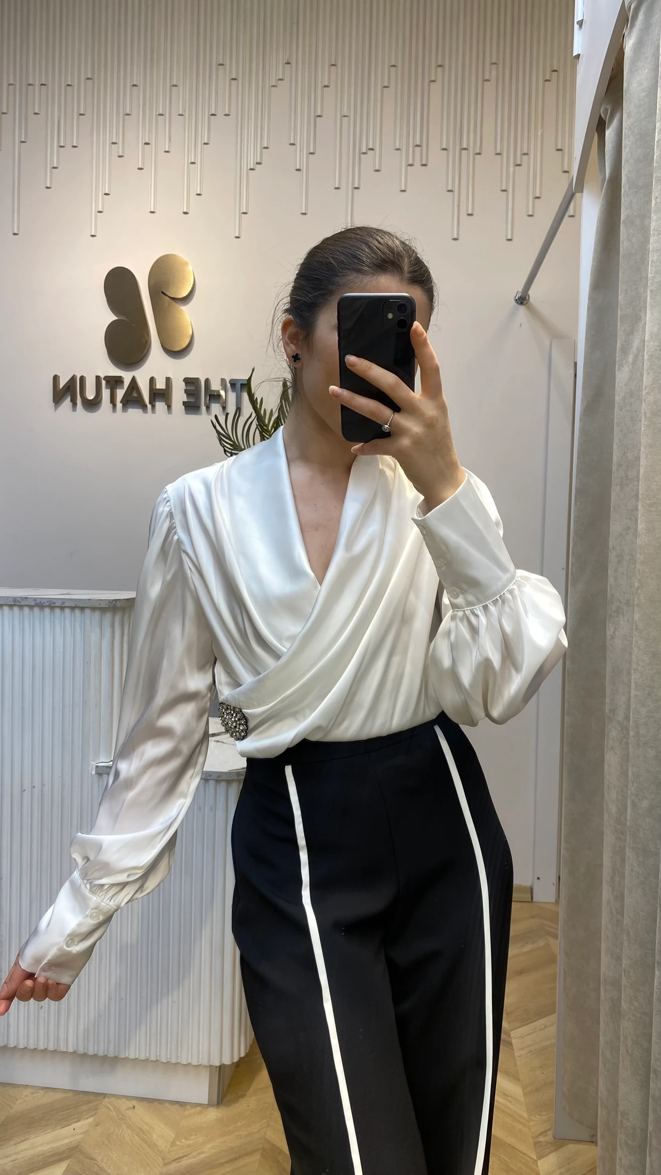 Saten Droplu Gömlek 