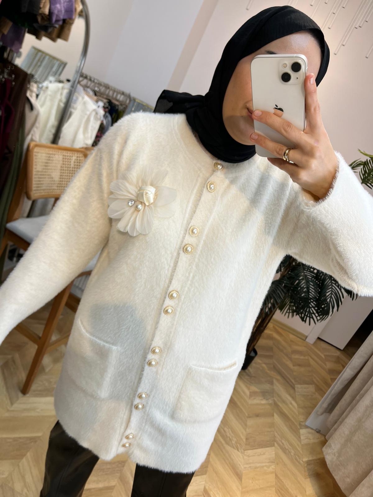 Angora Tunik Ekru