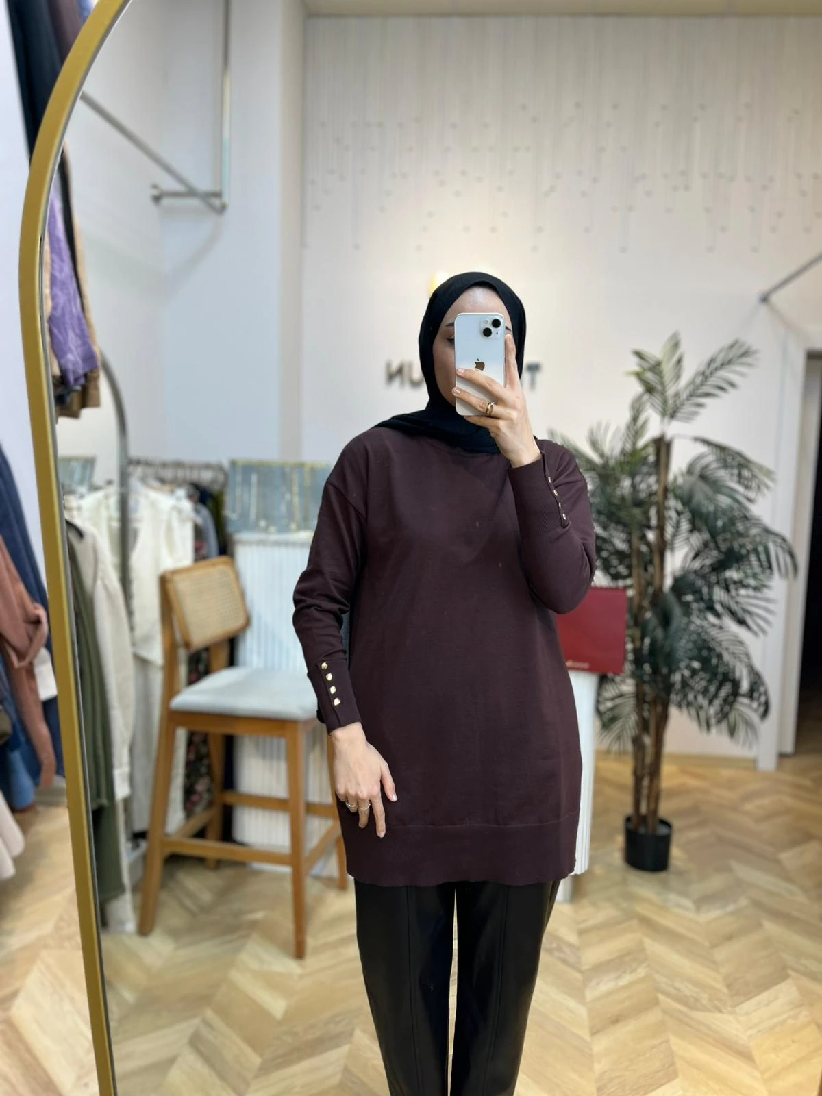 Merserize Tunik Kahve