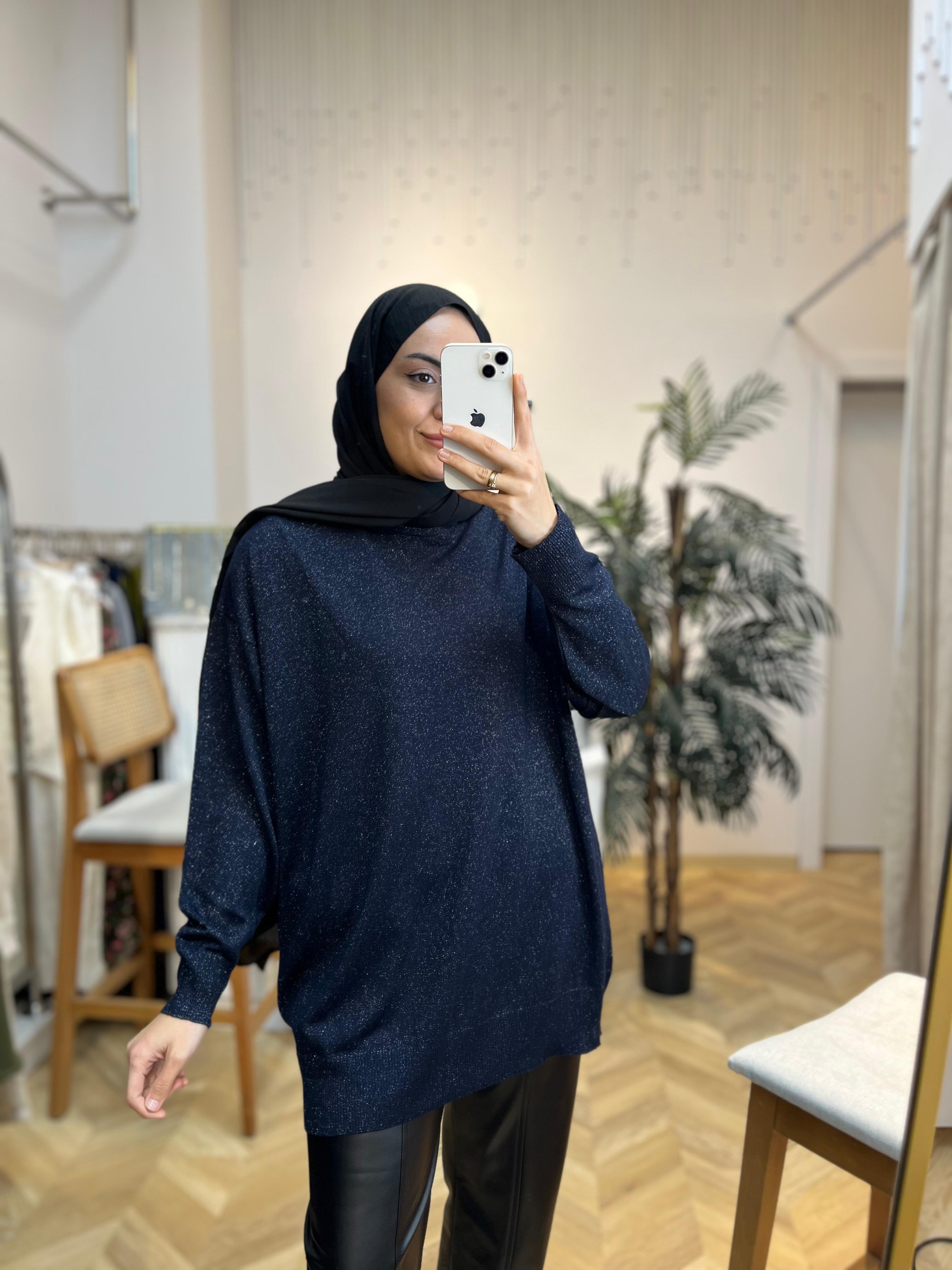 Simli Kazak Lacivert