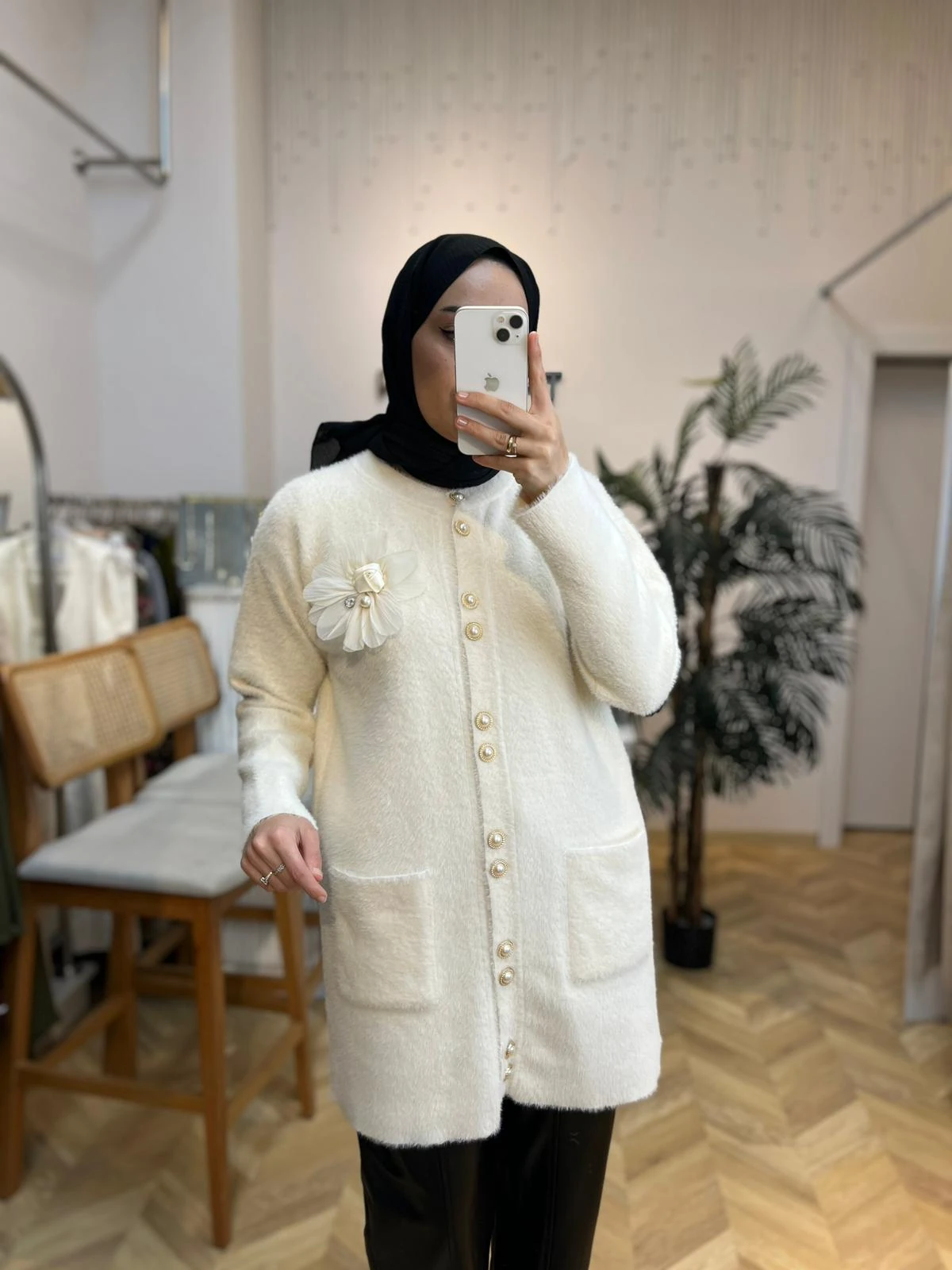Angora Tunik Ekru