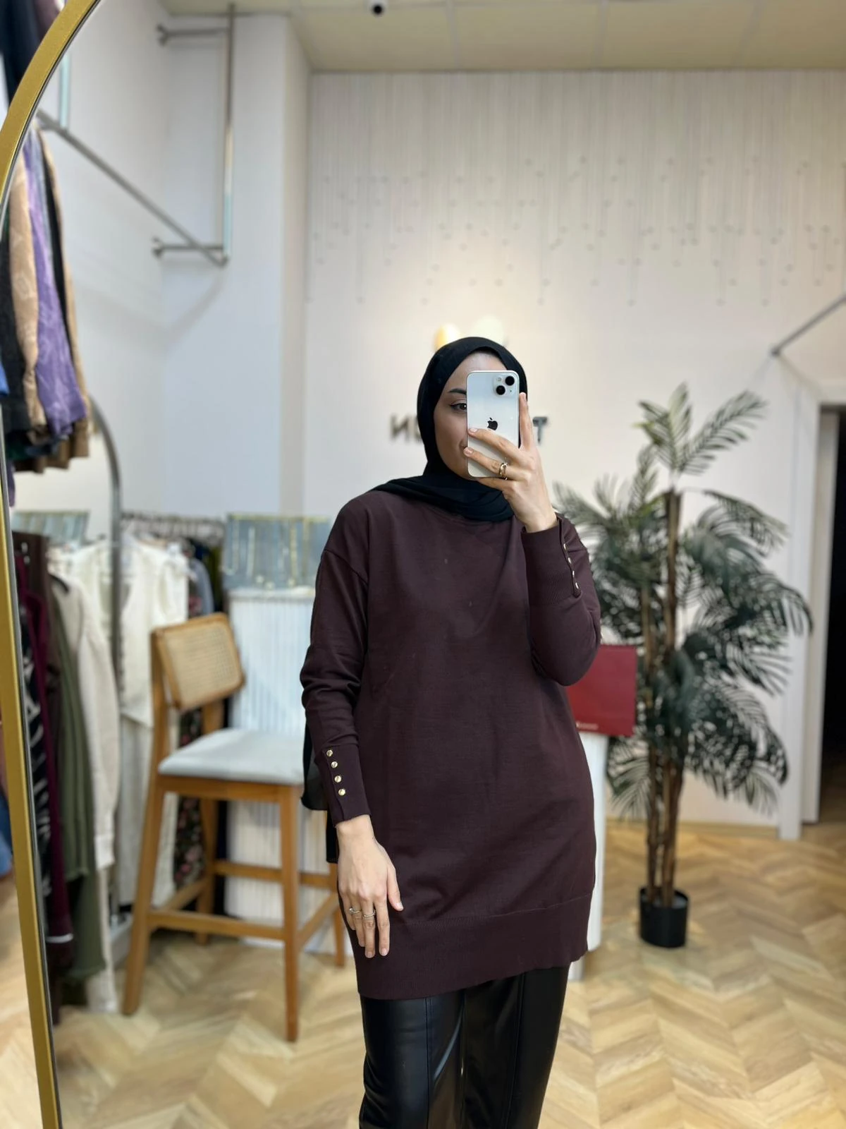 Merserize Tunik Kahve